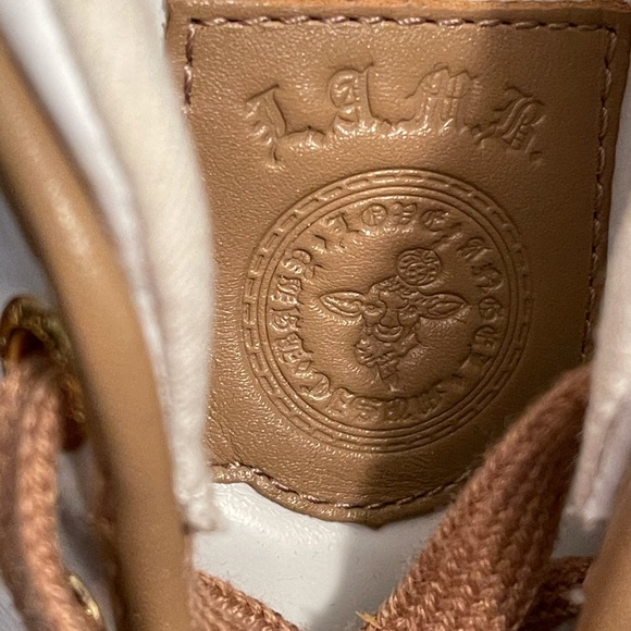 L.A.M.B. 9 WORN 2X white tan walking sneakers gwen - Picture 5 of 10
